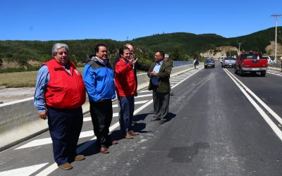 Subsecretario Palacios pone en servicio Puente Raqui II e inspecciona nuevo Puente Tubul en Arauco