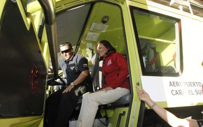Ministra Loreto Silva inaugura cuartel de Seguridad, Salvamento y Extinción de Incendios en el Aeropuerto Carriel Sur