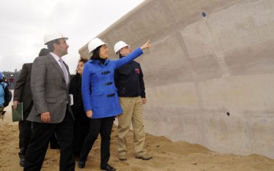 Subsecretaria Silva inspecciona avances en reconstrucción del borde costero de Dichato